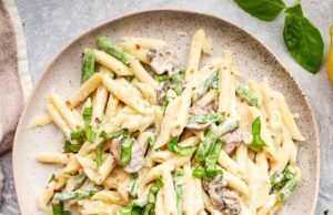 Asparagus Mushroom Pasta