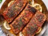 Blackened Salmon with Lemon Butter Sauce