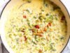 Broccoli Cauliflower Cheese Soup with Bacon