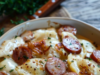 Crockpot Pierogi Casserole with Kielbasa