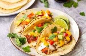 Fish Tacos with Mango Salsa