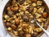 Garlic Mushrooms Cauliflower Skillet