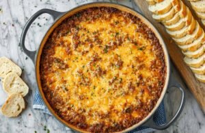 Cheesy Ground Beef Dip
