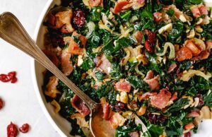 Quick Collard Greens with Bacon