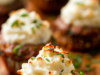 Meatloaf Cupcakes with Whipped Potato Topping