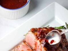 Boneless Pork Loin Roast with Cranberry Orange Glaze