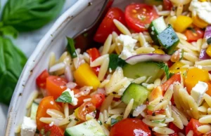 Rainbow Orzo Salad