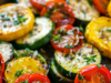 Roasted Garlic-Parmesan Zucchini, Squash and Tomatoes