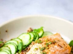 Roasted Salmon Quinoa Bowls