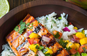 Salmon with Mango Salsa