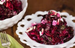 Shredded Beet and Kale Salad