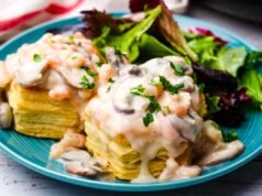 Easy Creamy Shrimp and Mushroom Vol-au-Vents