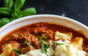 Crockpot Lasagna Soup