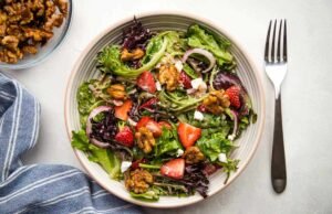 Strawberry Goat Cheese Salad