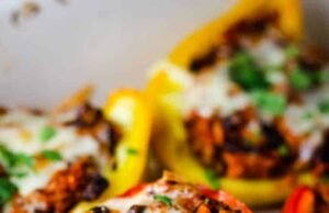 Vegetarian Stuffed Peppers – Mexican-style