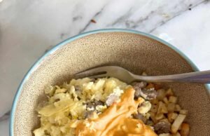 Air Fryer Breakfast Bowls (sausage and egg)
