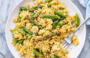 Asparagus Scrambled Eggs