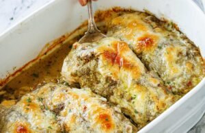 Baked Pesto Chicken (3-Ingredient)