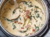 Instant Pot Crack Chicken Spinach Soup with Cream Cheese and Bacon