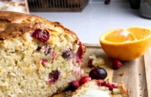 Cranberry Orange Bread with Mandarin Oranges