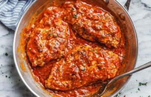 Pan-Seared Chicken Breasts in Pepper Parmesan Sauce