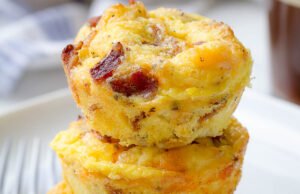 Cheesy Bacon Egg Muffins