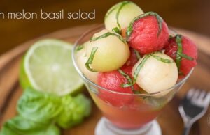 Fresh Melon Basil Salad