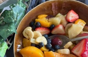 Weight Watchers Fruit Salad with Vanilla Pudding
