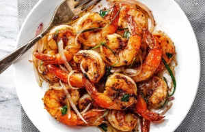 Grilled Shrimp and Shallots