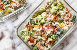 Creamy Broccoli Salad Meal Prep