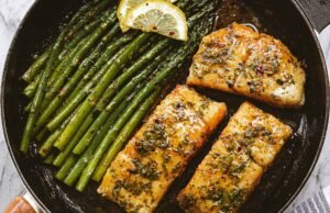 Pan-Seared Halibut with Browned Butter Sauce