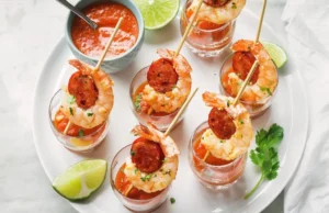 Grilled Shrimp and Chorizo Appetizers