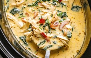 Slow Cooker Creamy Crack Chicken Soup