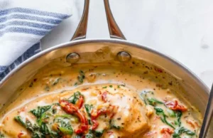 Creamy Chicken Breast in Spinach Parmesan Sauce