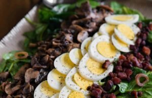 Warm Spinach Bacon Salad