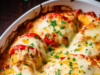 Cheesy Baked Chicken breast and Peppers
