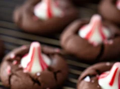 Peppermint Kiss Cookies